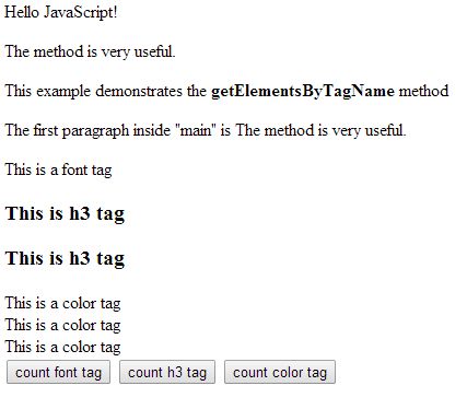 counting the number of various tags